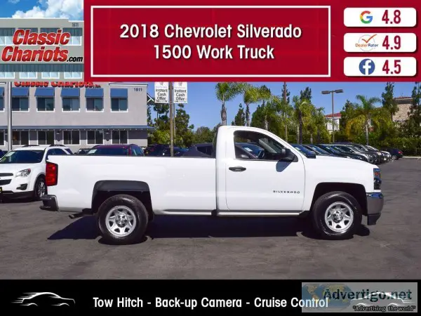 Used  2018 CHEVROLET SILVERADO 1500 WORK TRUCK for Sale in San D