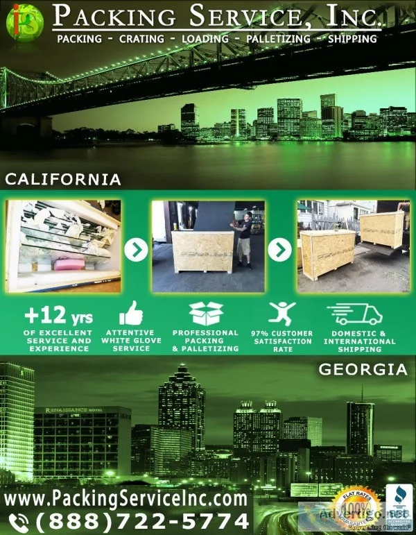 Los Angeles CA - Crating Services  Palletizing Services - Packin