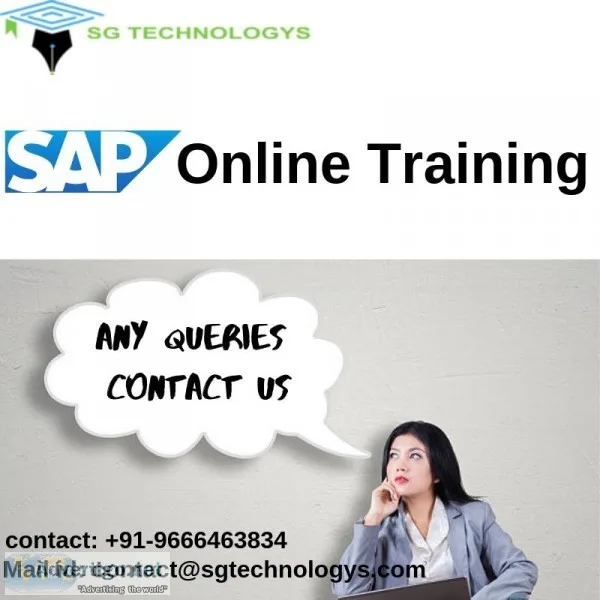 SAP Online Training With Certification  SG Technologys