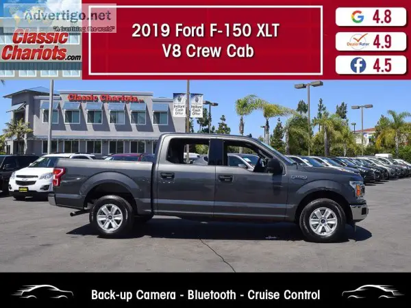 Used 2019 FORD F-150 XLT V8 CREW CAB for Sale in San Diego - 204