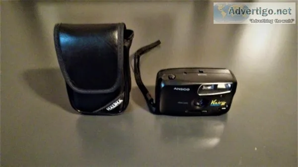 Halina Ansco 35 MM Camera With Leather Carrying Case