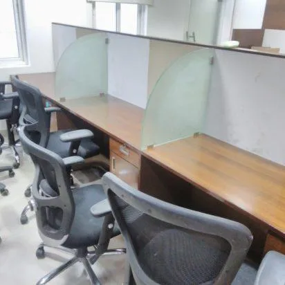 9-11 member space furn in a closed cabin along with amenities