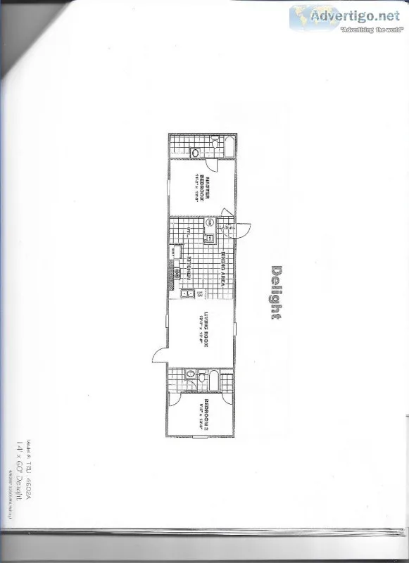 Tru &quotDelight&quot 2 BR 2 BA Manufactured Home