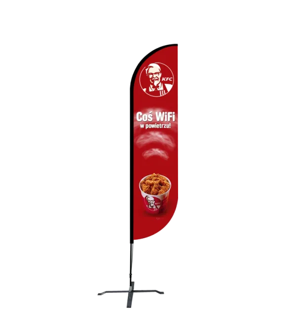 Different Shape And Sizes Promotional Flags Available - Tent Dep