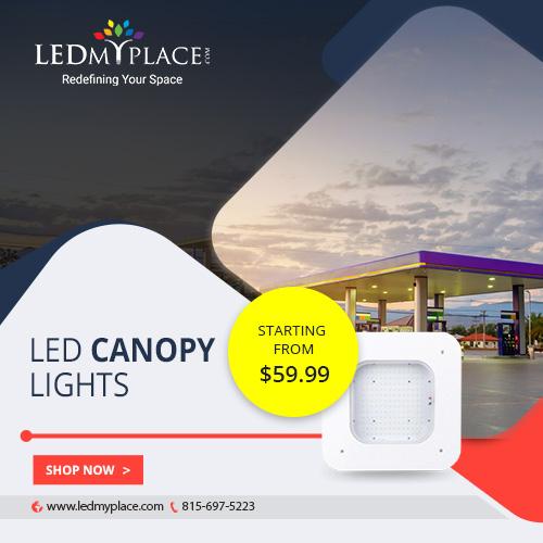 Get 30% Discount On LED Canopy Lights from LEDMyplace
