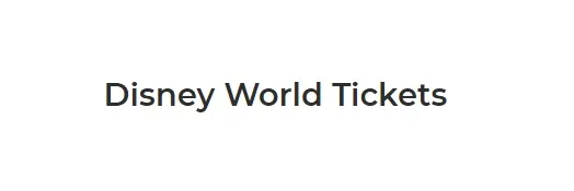 Get prepared for disney world 