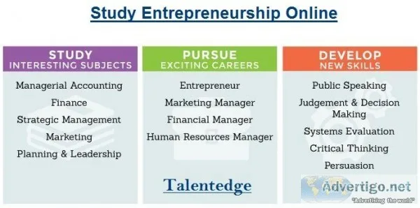 Study Entrepreneurship Online