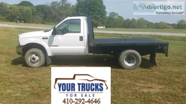 2004 Ford F-350 4x4 Diesel Flatbed Truck