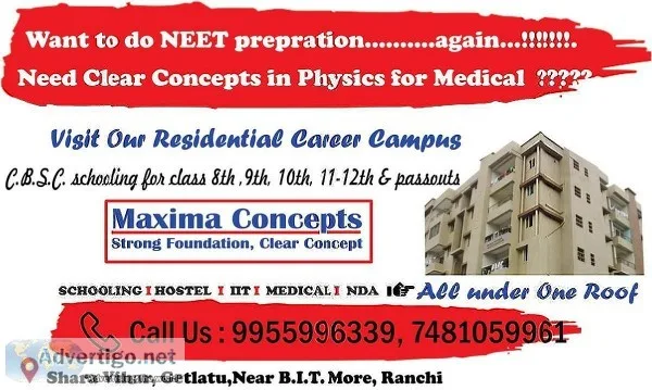 strong FOUNDATION CLEAR concept Best IIT- JEE Medical Coaching w