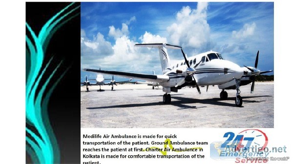 Medilife Air Ambulance in Kolkata is Swift and Affordable