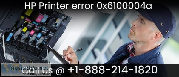 How To Resolve HP Printer error 0x6100004a