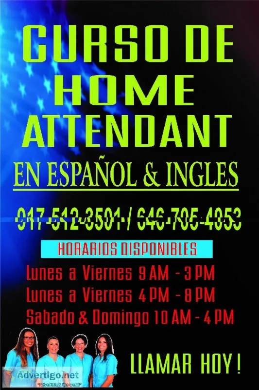 CURSOS DE HOME ATENDANT EN ESPANOL