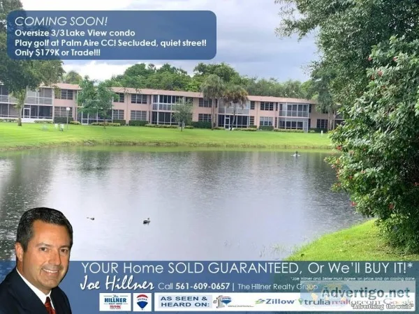 COMING SOON Oversize 33 Lake View Condo