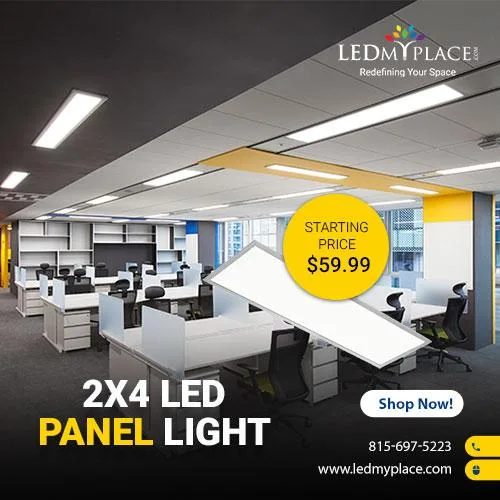 Enhance Indoor Lighting with 2X4 LED panel lights From LEDMyplac