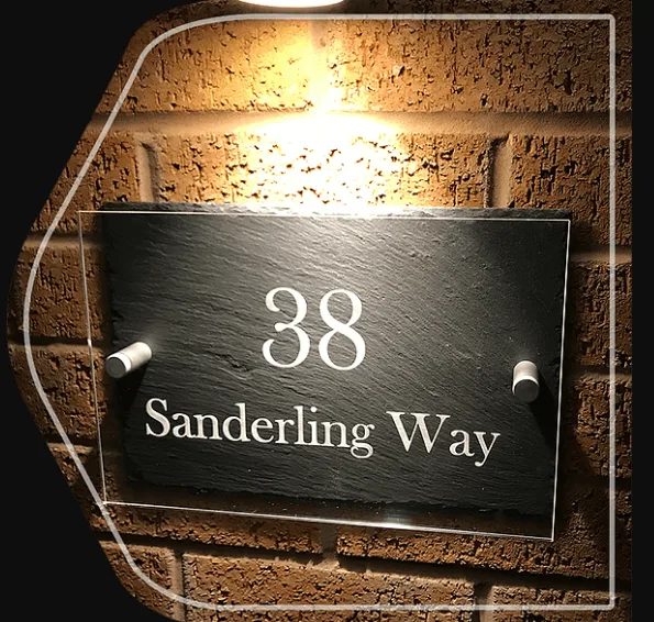 Contemporary House Numbers  Personalised House Signs - One Of A 