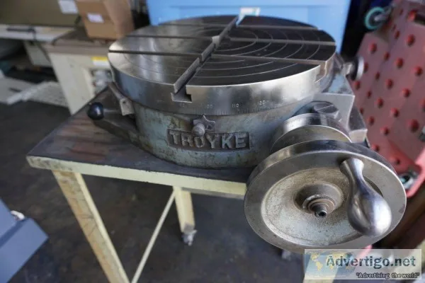 TROYKE 15&quot Horiz. Rotary Table. USA Made Iron