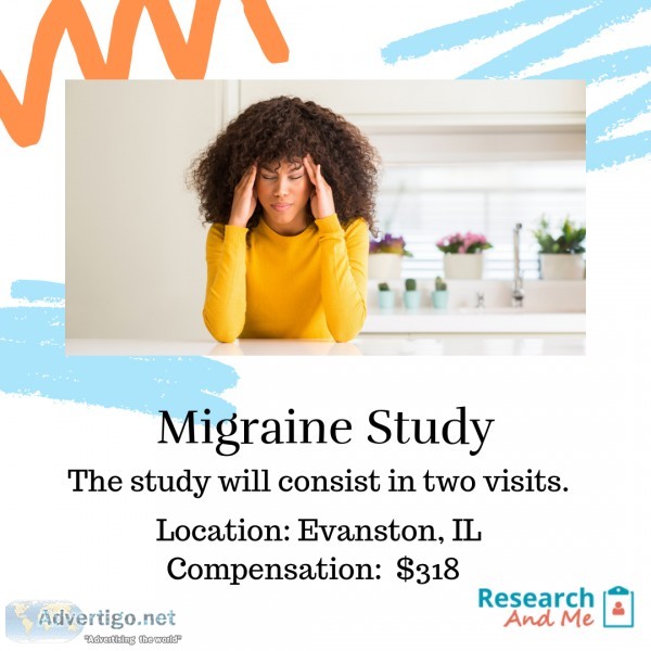 Volunteers needed for a migraine study ( compensation is 318)