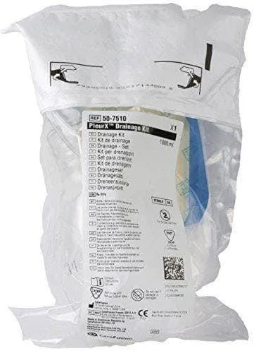 CareFusion Pleurx 50-7510 Drainage Kit W1000 Milliliter Vacuum B
