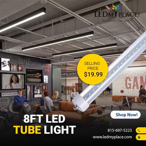 Now Replace Your Old Lights With New 8ft LED Tube From LEDMyplac