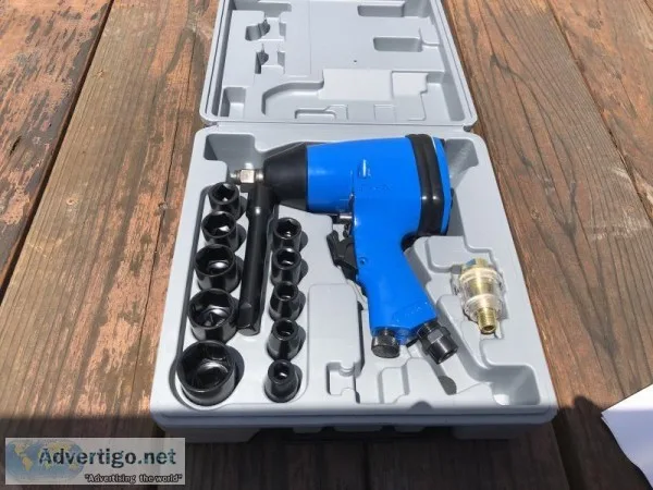 (2) UNUSED 12&quot DRIVE AIR IMPACT WRENCH KIT