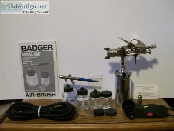 Badger 200 Airbrush wCampbell Hausfeld Compressor