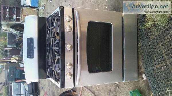 Stainless steel stove 5 burner GE