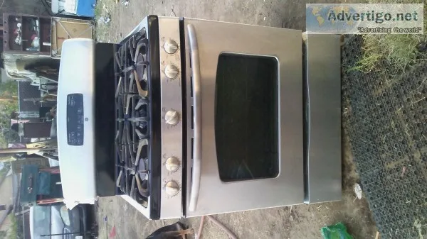 Stainless steel stove 5 burner GE