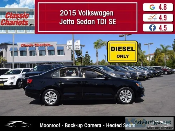 Used 2015 VOLKSWAGEN JETTA SEDAN TDI SE for Sale in San Diego - 