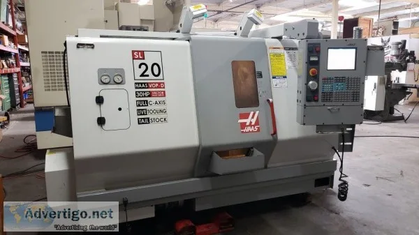 HAAS SL-20T CNC Turning Center Lathe w Live Tooling.  2005. Load