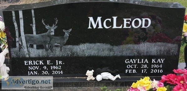 Headstone monuments urns