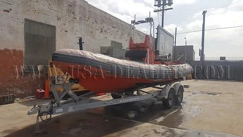 1994 ZODIAC HURRICANE H640D BOAT WITH TRAILER