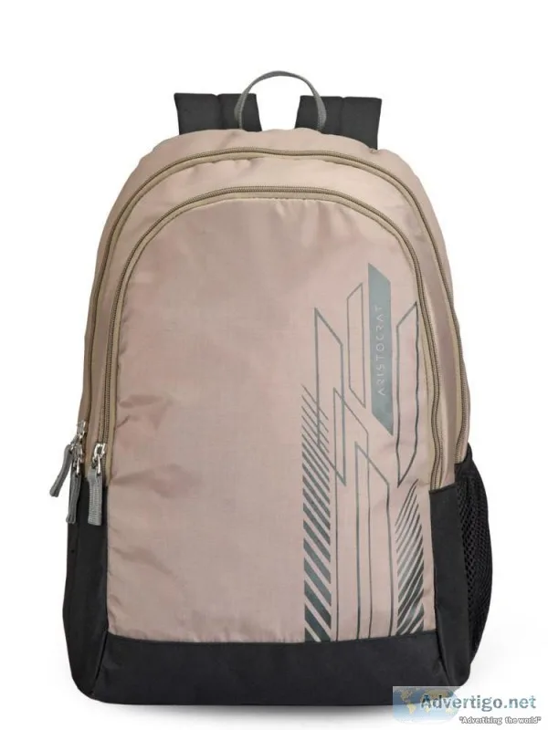 Aristocrat Zing 1 Backpack Fawn - Branded Backpack At Lowest Pri
