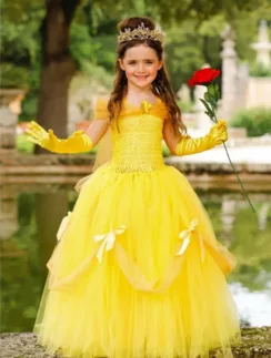Buy Deluxe Beauty Inspired Belle Halloween Costume for Girls