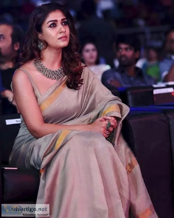 Exclusive Paarijaatham Handloom Latest Nayantara saree online fo