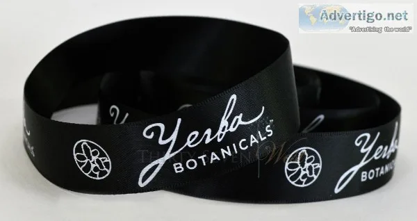 Get Plain Ribbon or Full Color Printed Ribbon with logo as your 