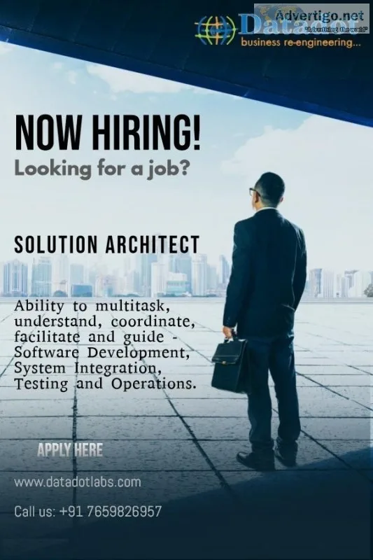 Hiring &quotSolution Architect&quot to work on our NEW project w