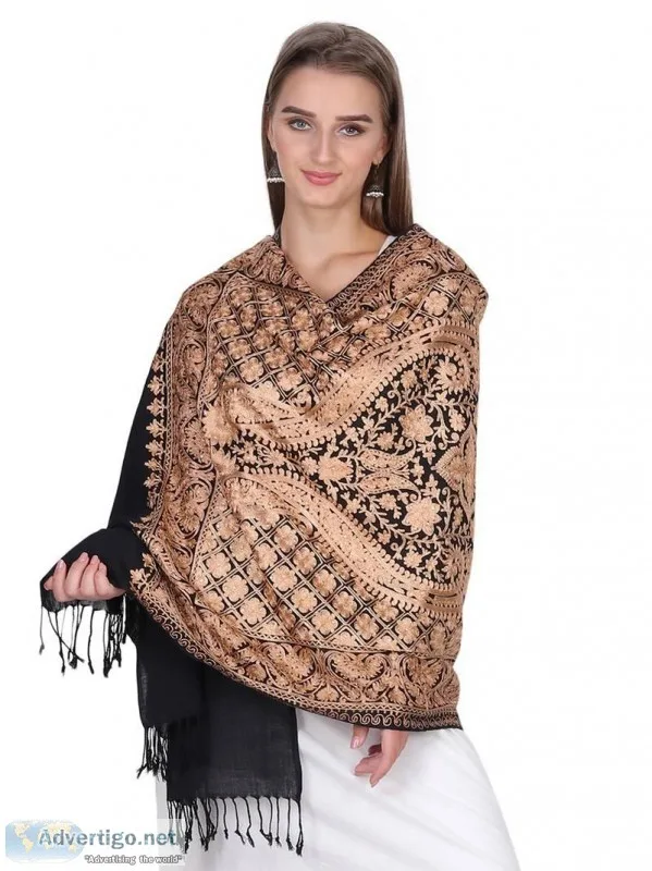 Best Offers On Embroidered Shawls At Mirraw