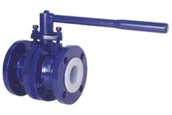 MS  SS 304  SS 316 PTFE  FEP  PFA LINED BALL VALVE