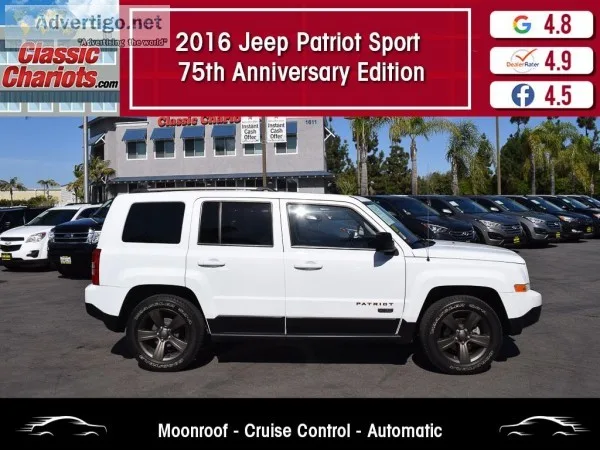 Used 2016 JEEP PATRIOT 75TH ANNIVERSARY for Sale in San Diego - 