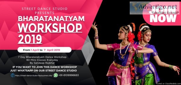 BHARATNATYAM DANCE WORKSHOP JOIN NOW Gwalior Madhya Pradesh