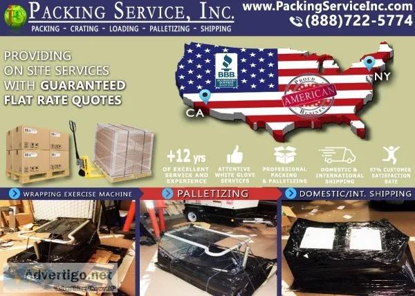 Manhattan (New York) NY - Pack and Palletize  Crating and Shippi