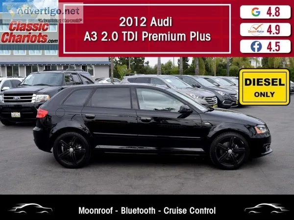 Used 2012 AUDI A3 2.0 TDI PREMIUM PLUS for Sale in San Diego - 2