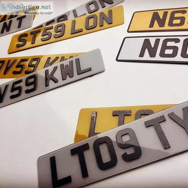 3D and 4D Gel Resin Legal Number Plates Online in UK