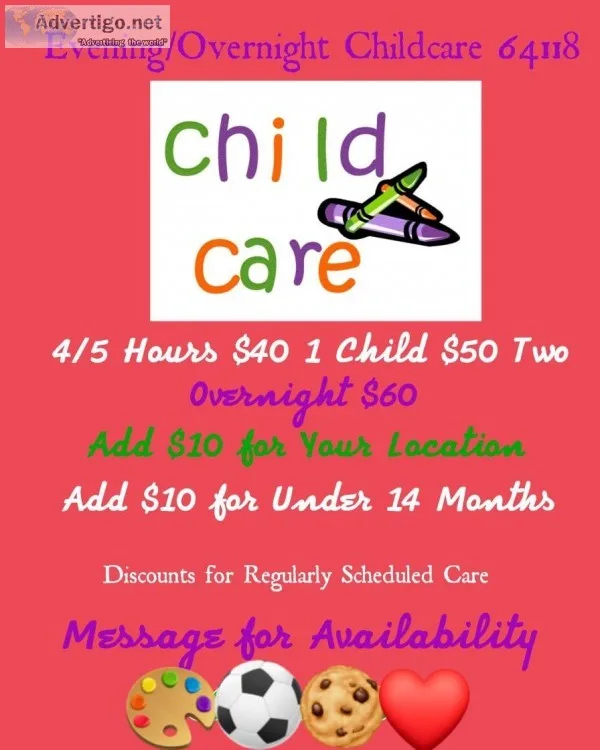 Childcare Evenings and Overnights