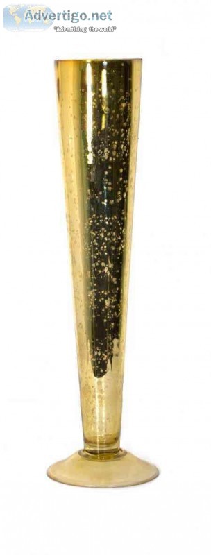 Mercury Glass Pilsner Vase