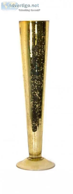 Mercury Glass Pilsner Vase