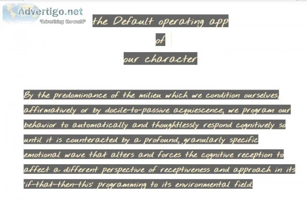 Cyborg nature of our default character-audio blog