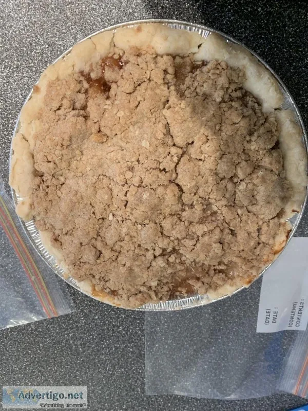 Apple crumble pie