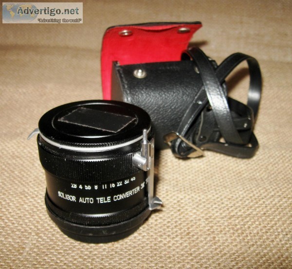 Vintage Soligor Nikon Lens Camera Auto Tele Converter 3X Japan w