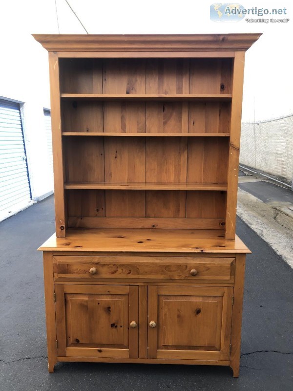 Solid Pine China Hutch